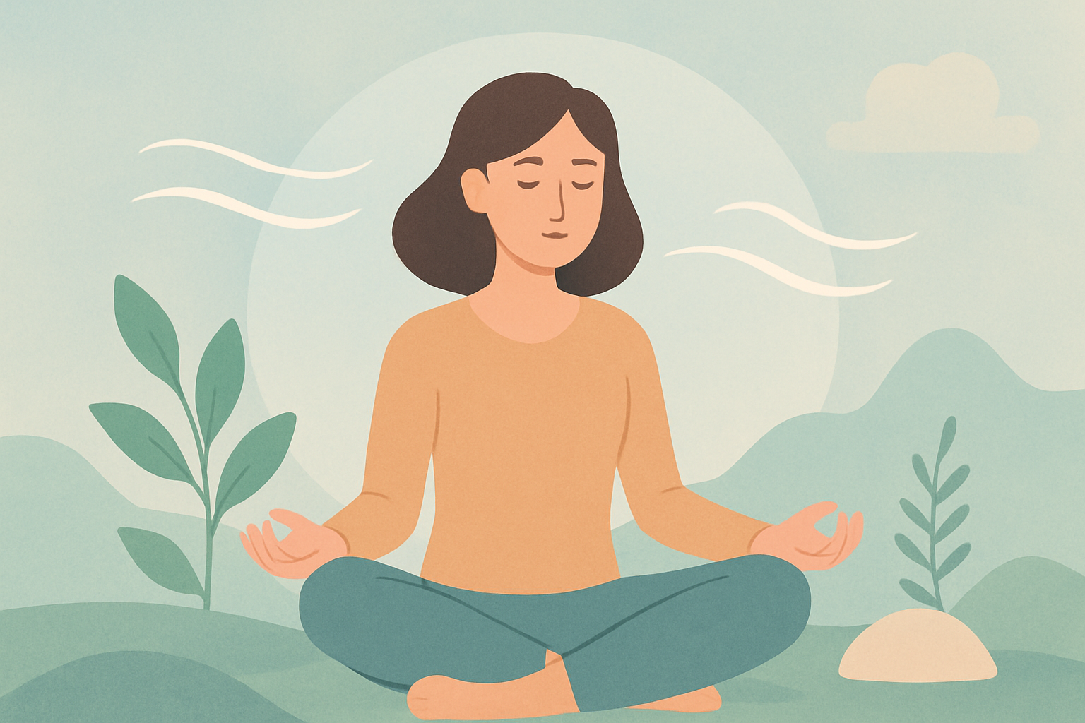 Person nutzt die 5-4-3-2-1 Grounding-Technik zur Beruhigung bei Panikattacke